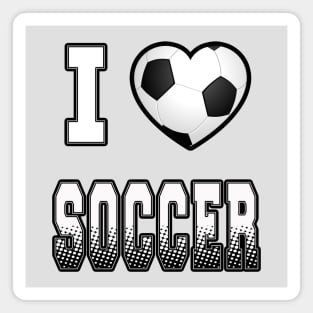 I Love Soccer T-shirt Magnet